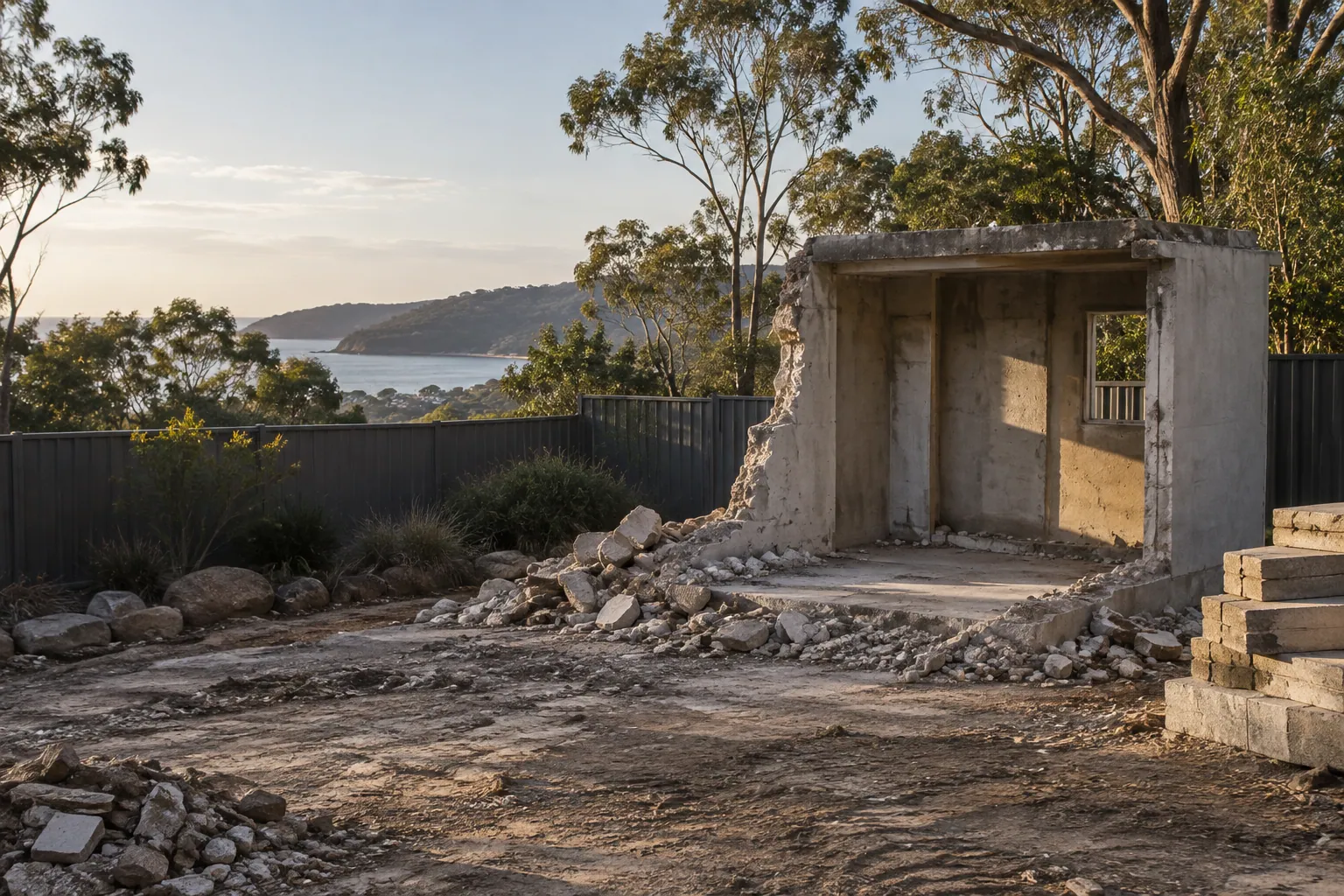 Illustrative demolition project in an Australian setting